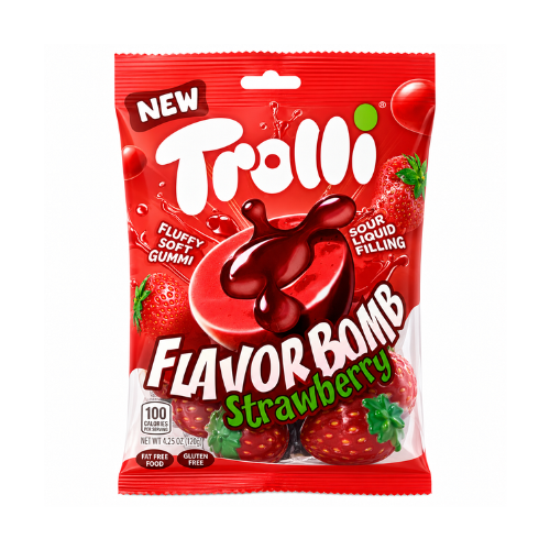 Trolli Flavor Bomb Strawberry 75g (Germany) - 21 Pack
