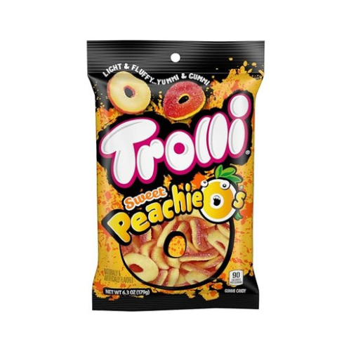 Trolli Peachie O's 120g - 12 Pack