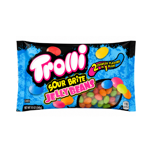 Trolli Sour Brite Jelly Beans 140g - 24 Pack