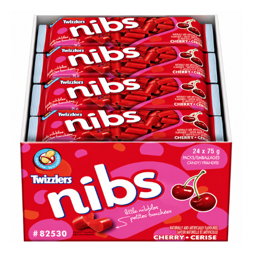 Twizzlers Nibs Cherry Candy 24 × 75 g