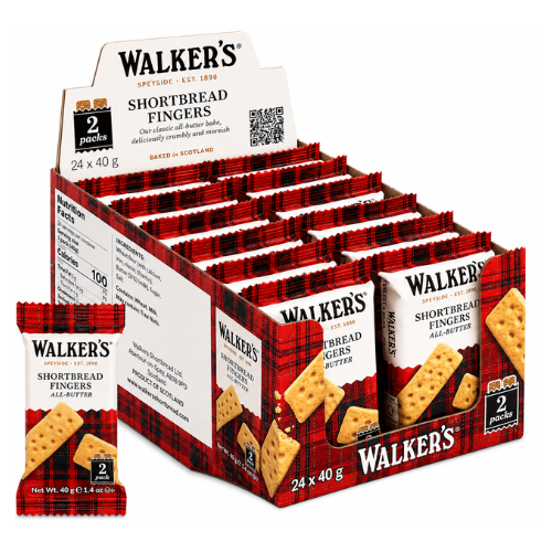 Walker's All-Butter Shortbread 40g (24 Count) - 1 Box