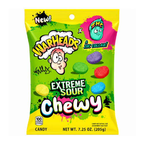 Warheads Extreme Sour Chewy 127g - 12 Pack