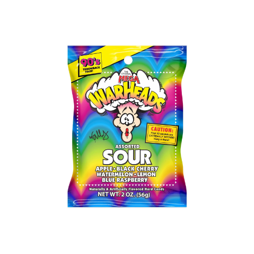 WarHeads Extreme Sour Hard Candy 56g - 12 Pack