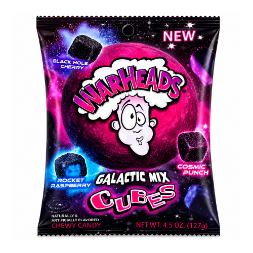 Warheads Galactic Mix Cubes 4.5oz - 12 Pack