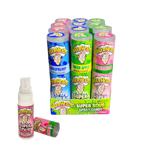 WarHeads Super Sour Spray Candy 20g - 12 Pack