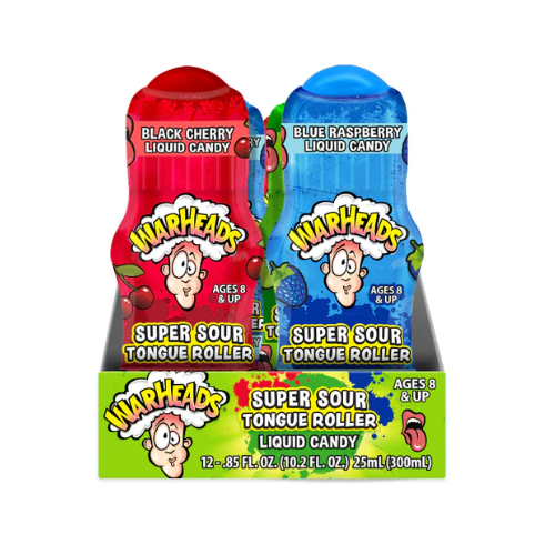 Warheads Super Sour Tongue Rollers 24g - 12 Pack