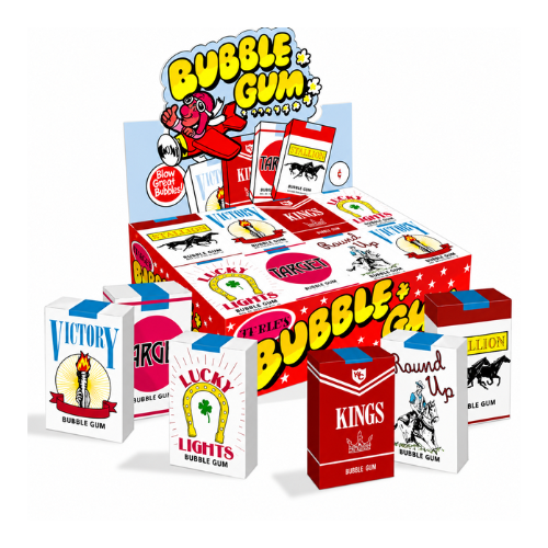 World's Bubble Gum Sticks 27g - 24 Pack