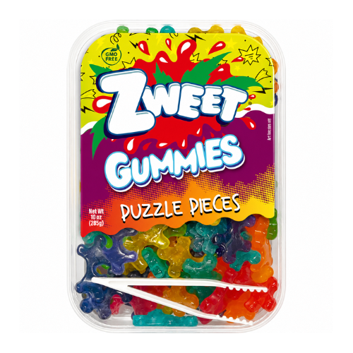 Zweet Gummies Puzzle Pieces 285g - 6 Pack