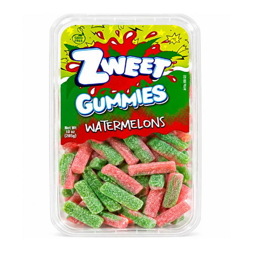 Zweet Gummies Sour Watermelons 10oz - 6 Pack