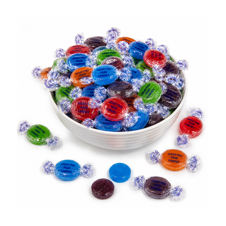 Sugar Free Assorted Fruit Flavour Hard Candy 6lb - Bulk Bag