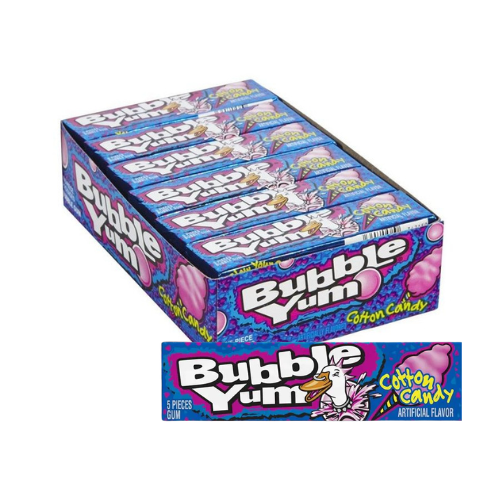Bubble Yum Cotton Candy Bubble Gum 1.4oz - 18 Pack