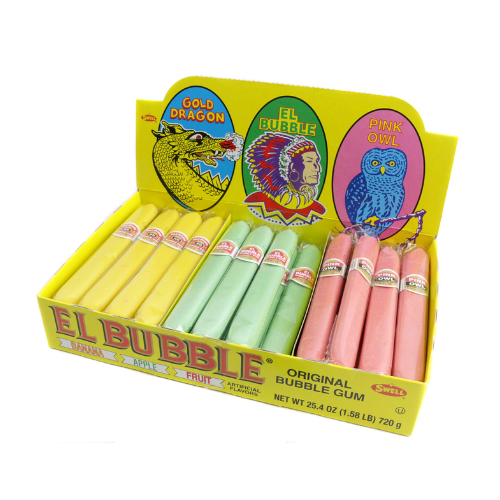 El Bubble Original Bubble Gum Cigars 36 Pieces - 1 Box
