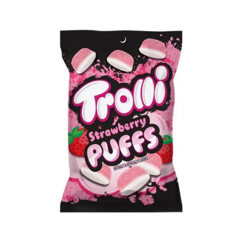 Trolli Strawberry Puffs 120g - 12 Pack