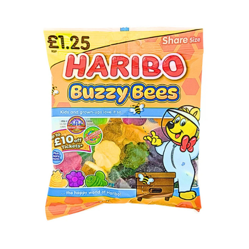 Haribo Buzzy Bees 140g (UK) - 12 Pack