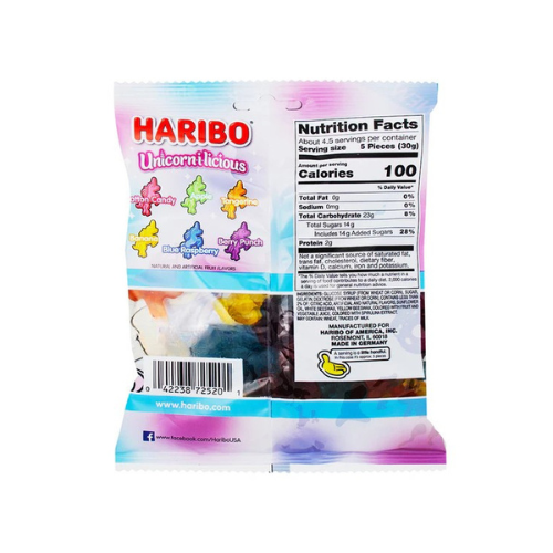 Haribo Unicorn-I-Licious 142g - 12 Pack