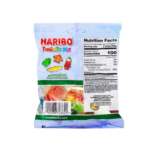 Haribo Funtastic Mix Gummy Candy 172g - 12 Pack