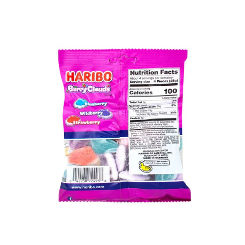 Haribo Berry Clouds Gummies 117g - 12 Pack