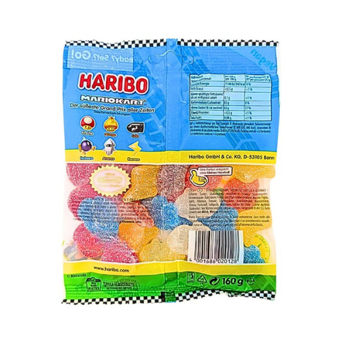 Haribo MARIOKART Sour (Vegetarian) 160g - 17 Pack