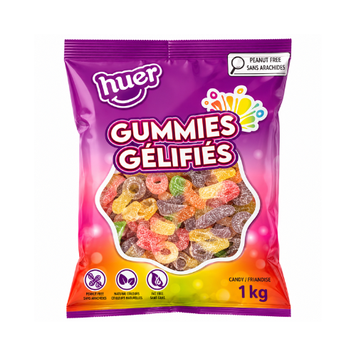 Huer Mini Sour Suckers 1kg - 1 Bag