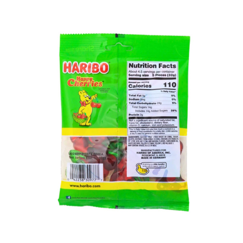 Haribo Happy Cherries Gummi Candy 142g - 12 Pack