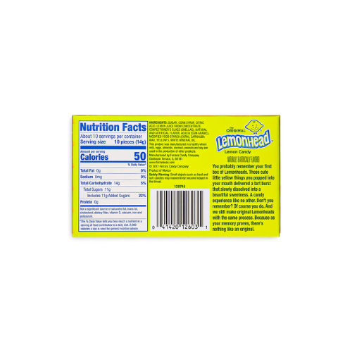 Lemonhead Candy Theater Box 142g - 12 Pack