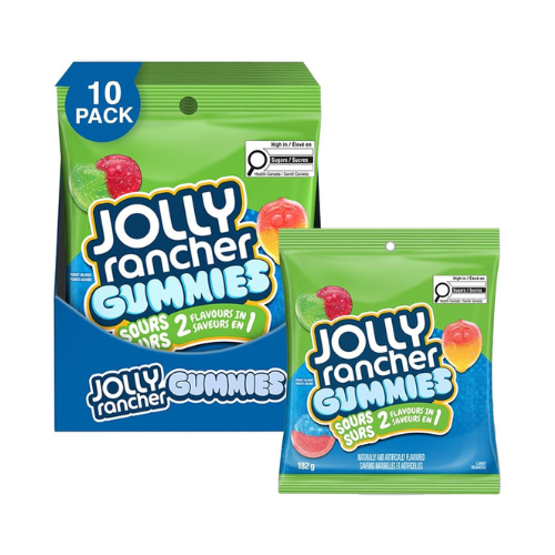 Jolly Rancher Gummies Sours 2in1 182g - 10 Pack