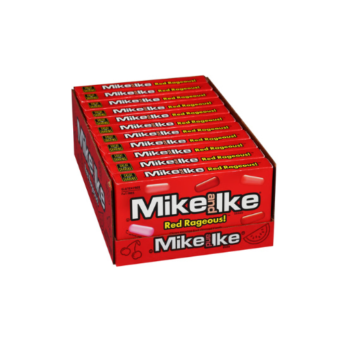 Mike and Ike Red Rageous Candy Theater Box 120g - 12 Pack
