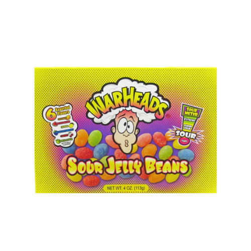 WarHeads Sour Jelly Beans Theater Box - 12 Pack