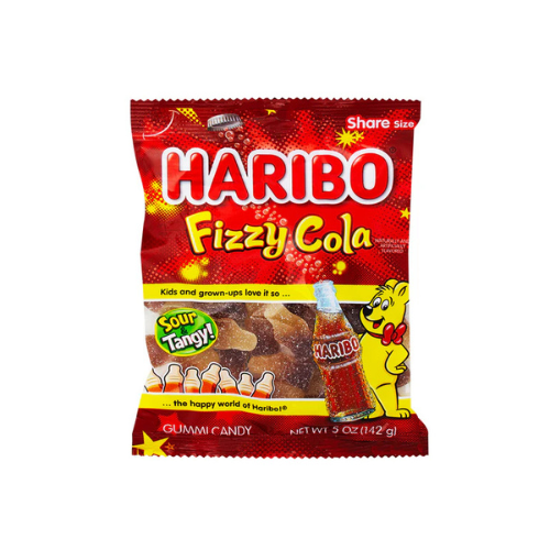 Haribo Fizzy Cola - Haribo Gummy Candy 142g - 12 Pack