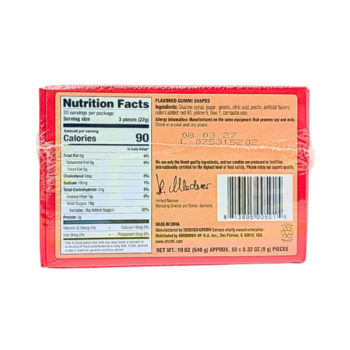 Efrutti Gummi Mini Burger - 60 Pack