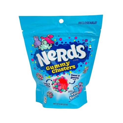 Nerds Gummy Clusters Very Berry Resealable Bag 227g - 6 Pack