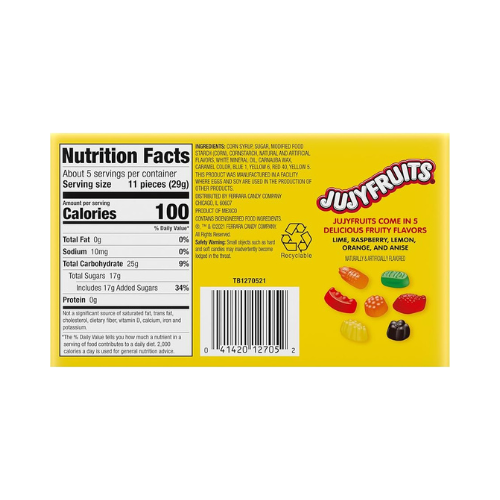 JuJyfruits Chewy Candy Theater Box 142g - 12 Pack