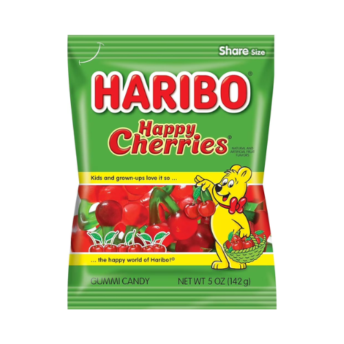 Haribo Happy Cherries Gummi Candy 142g - 12 Pack