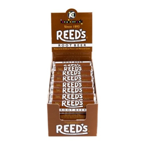 Reeds Root Beer Hard Candy Rolls - 24 Pack