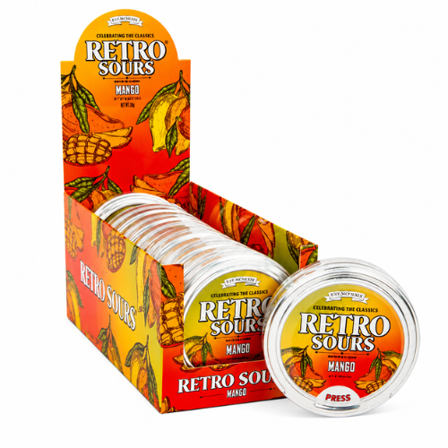Iconic Retro Sours Mango Tin 2.12oz - 8 Pack