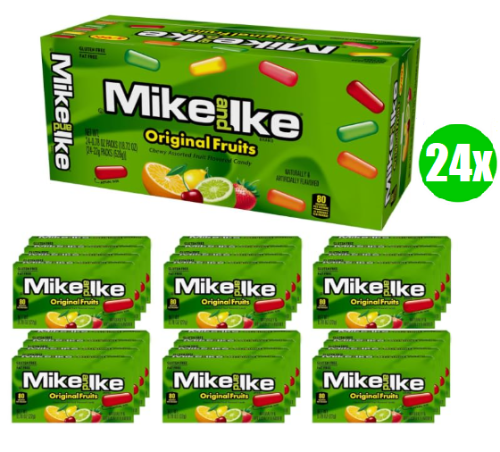 Mike and Ike Original Fruits - 24x22g Pack