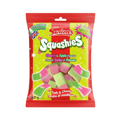Squashies Drumstick Sour Cherry & Apple 160g - 12 Pack