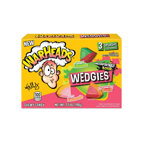 Warheads Wedgies Theater Box 99g - 12 Pack