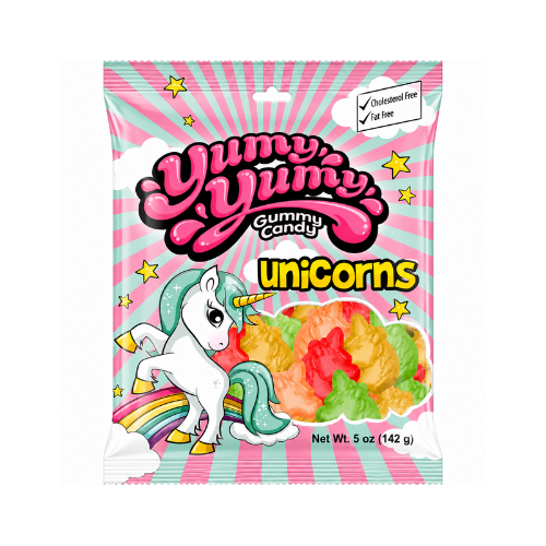 Yumy Yumy Unicorns Candy 114g - 12 Pack